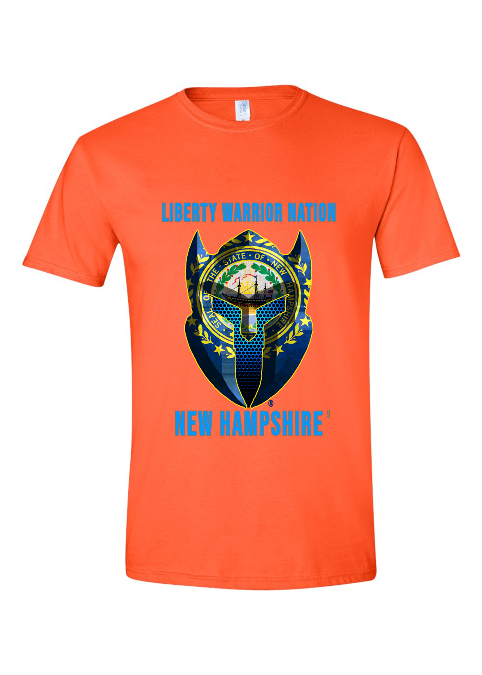 LWN Liberty Warrior Nation New Hampshire with Text Shirt