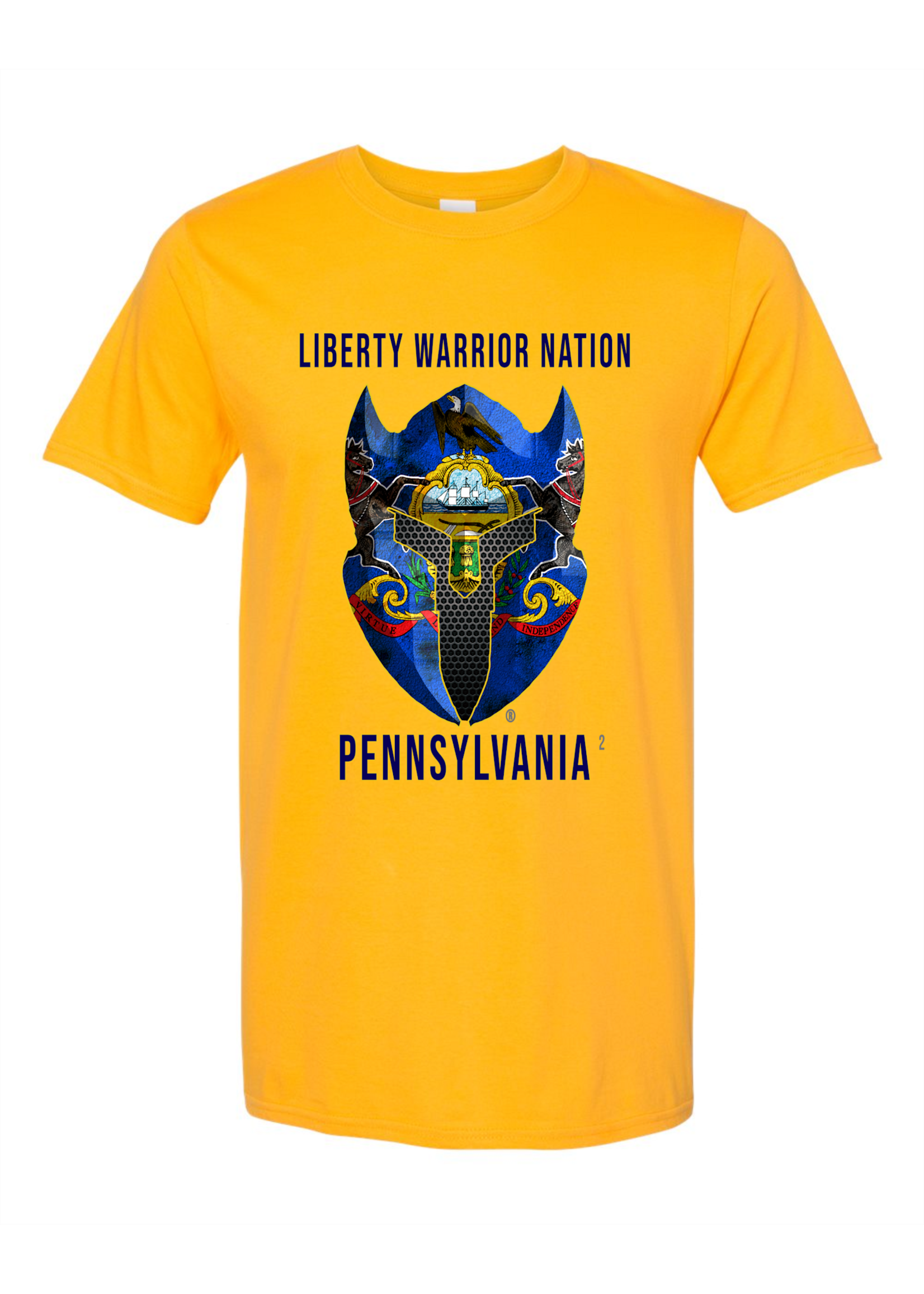 LWN Liberty Warrior Nation Pennsylvania with Text Shirt