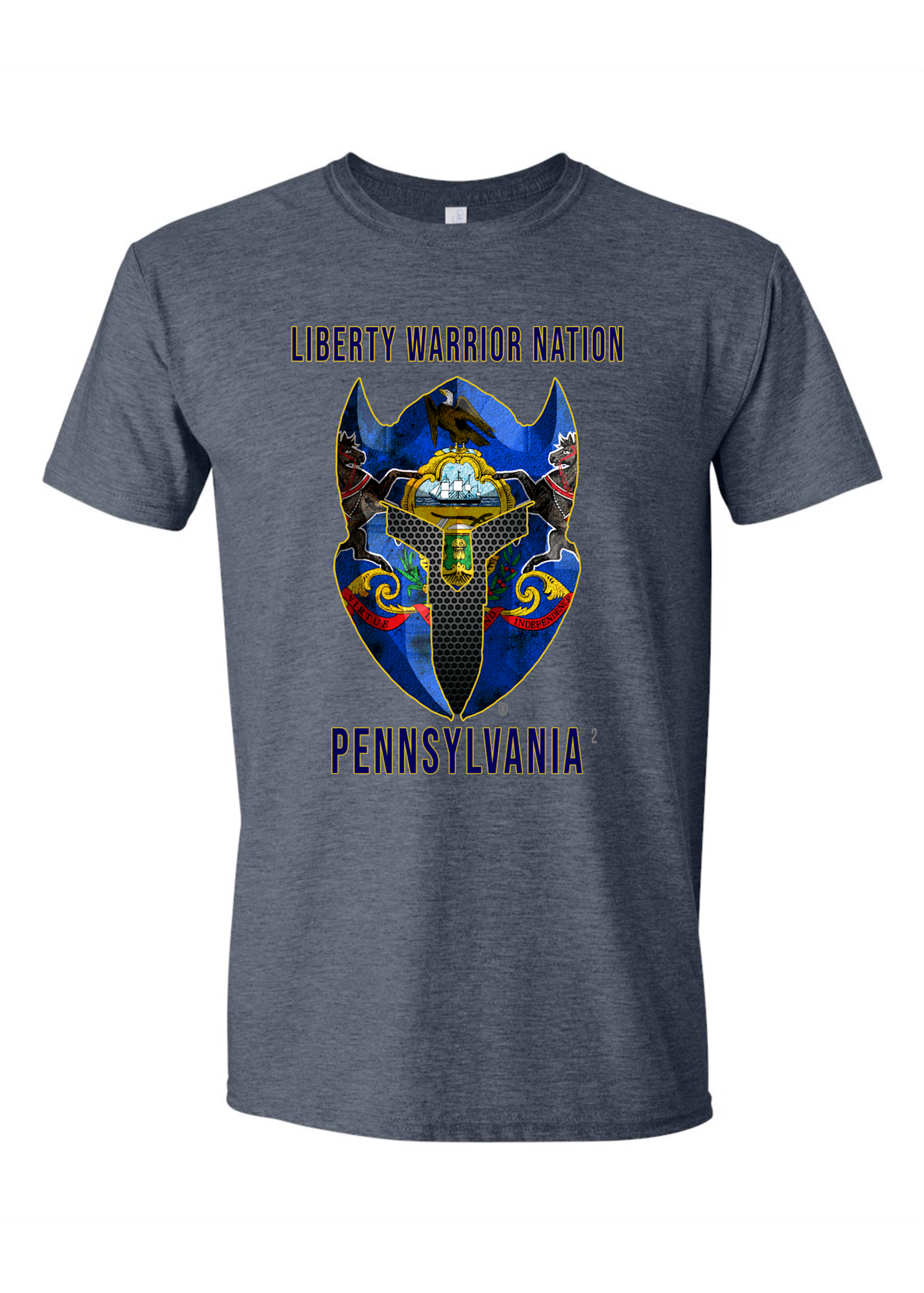 LWN Liberty Warrior Nation Pennsylvania with Text Shirt