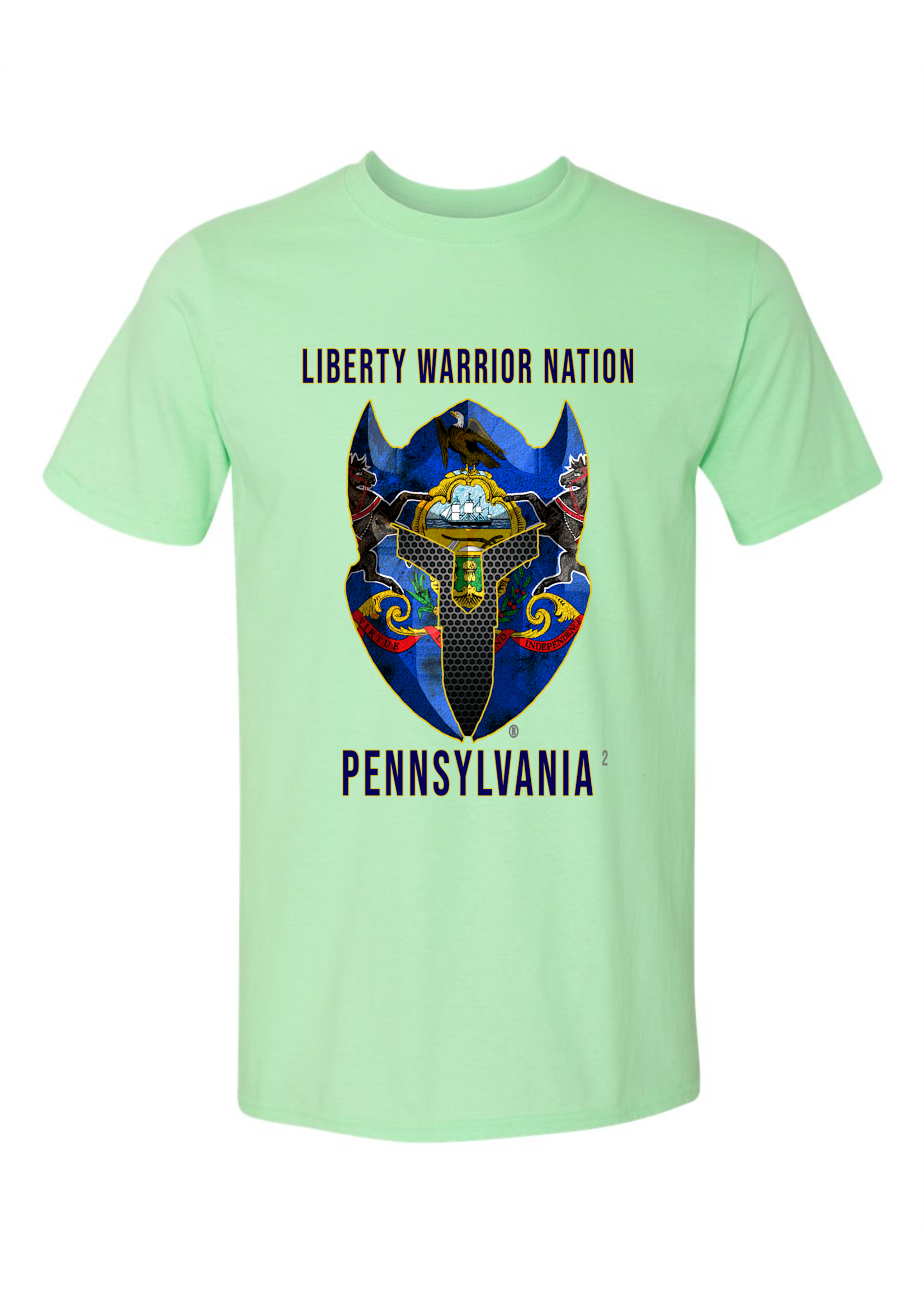 LWN Liberty Warrior Nation Pennsylvania with Text Shirt