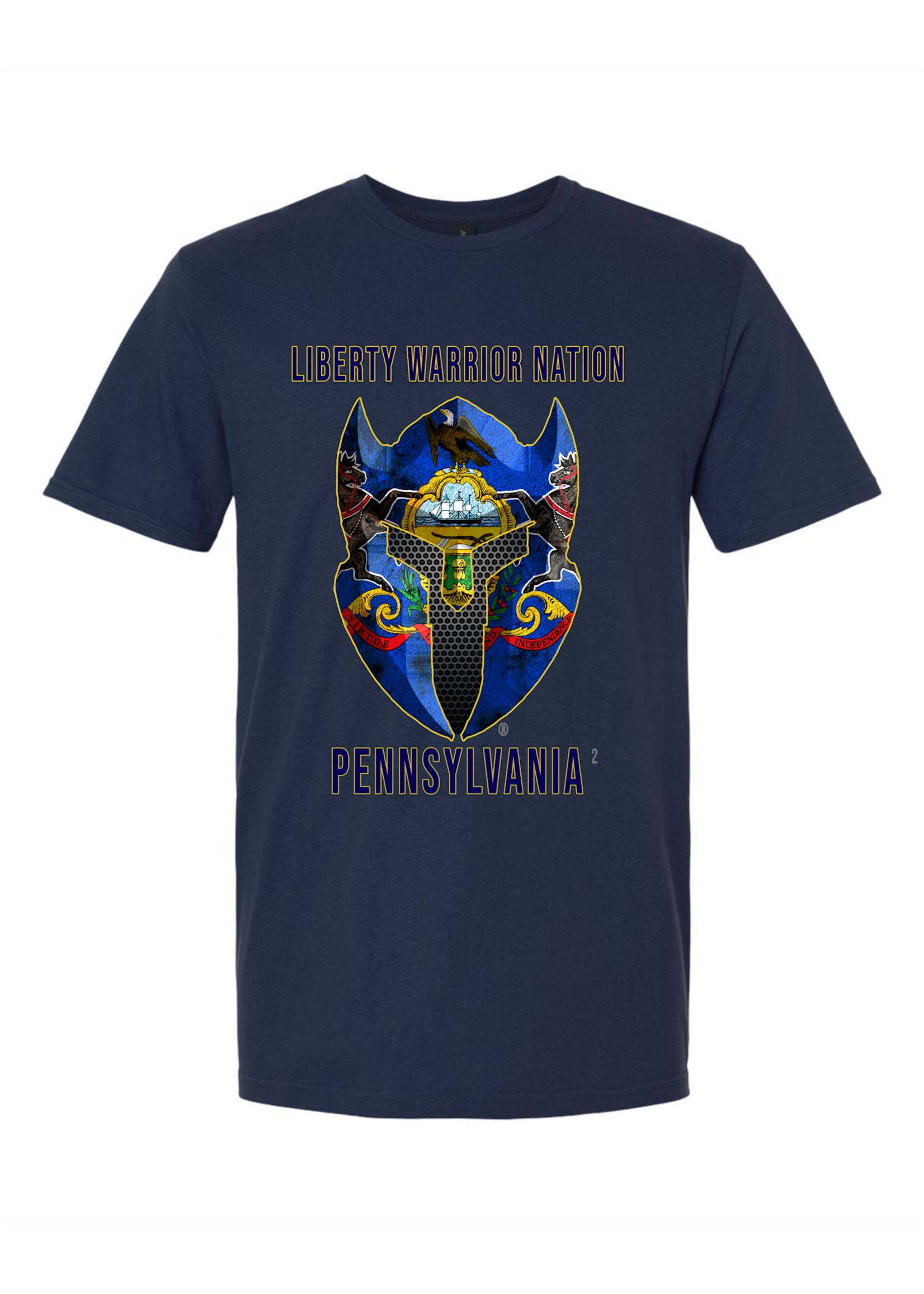 LWN Liberty Warrior Nation Pennsylvania with Text Shirt