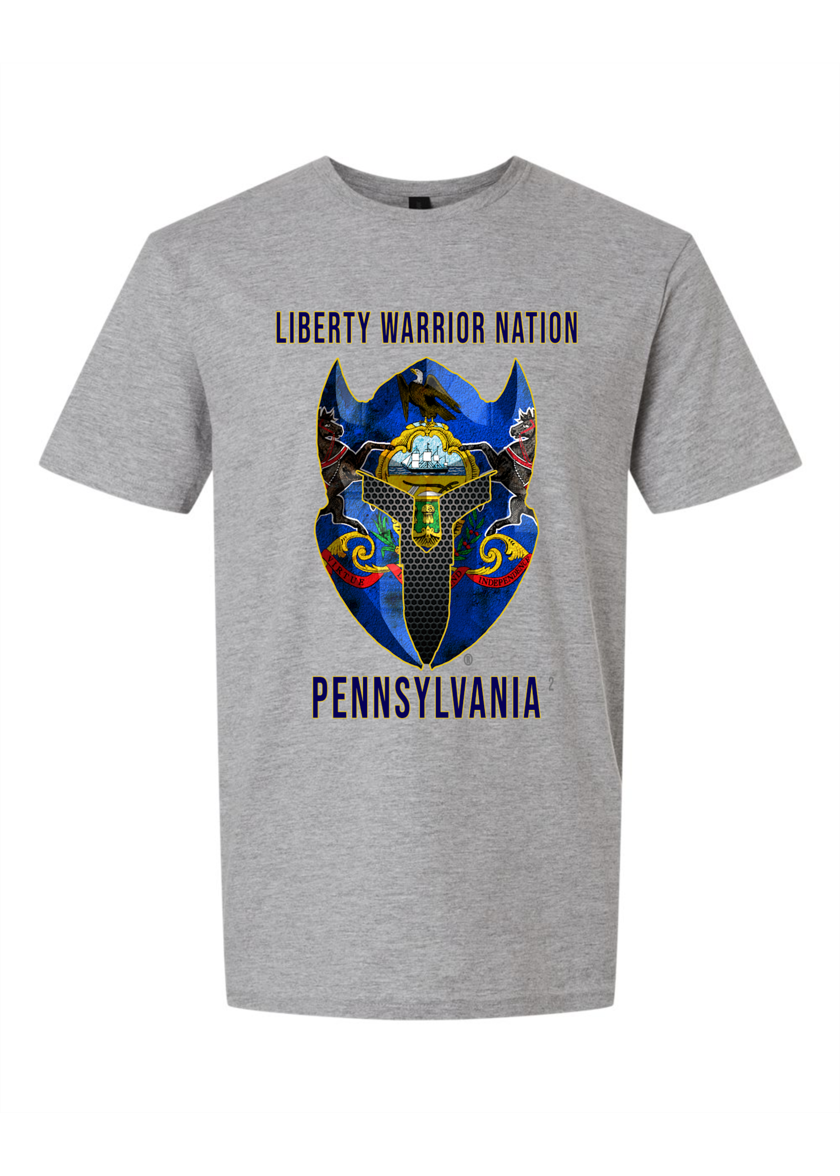LWN Liberty Warrior Nation Pennsylvania with Text Shirt