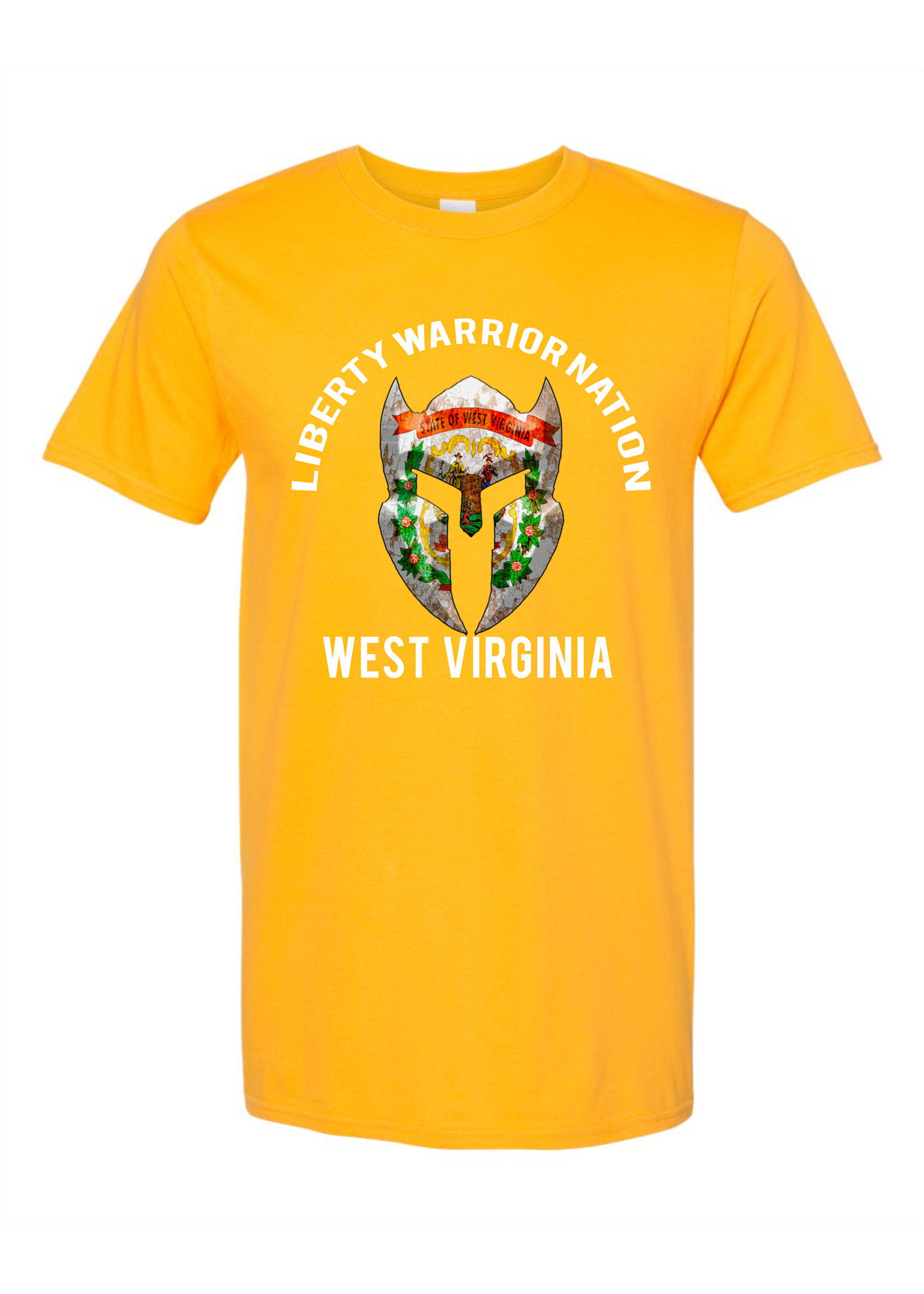 LWN Liberty Warrior Nation West Virginia v2 with Text Shirt