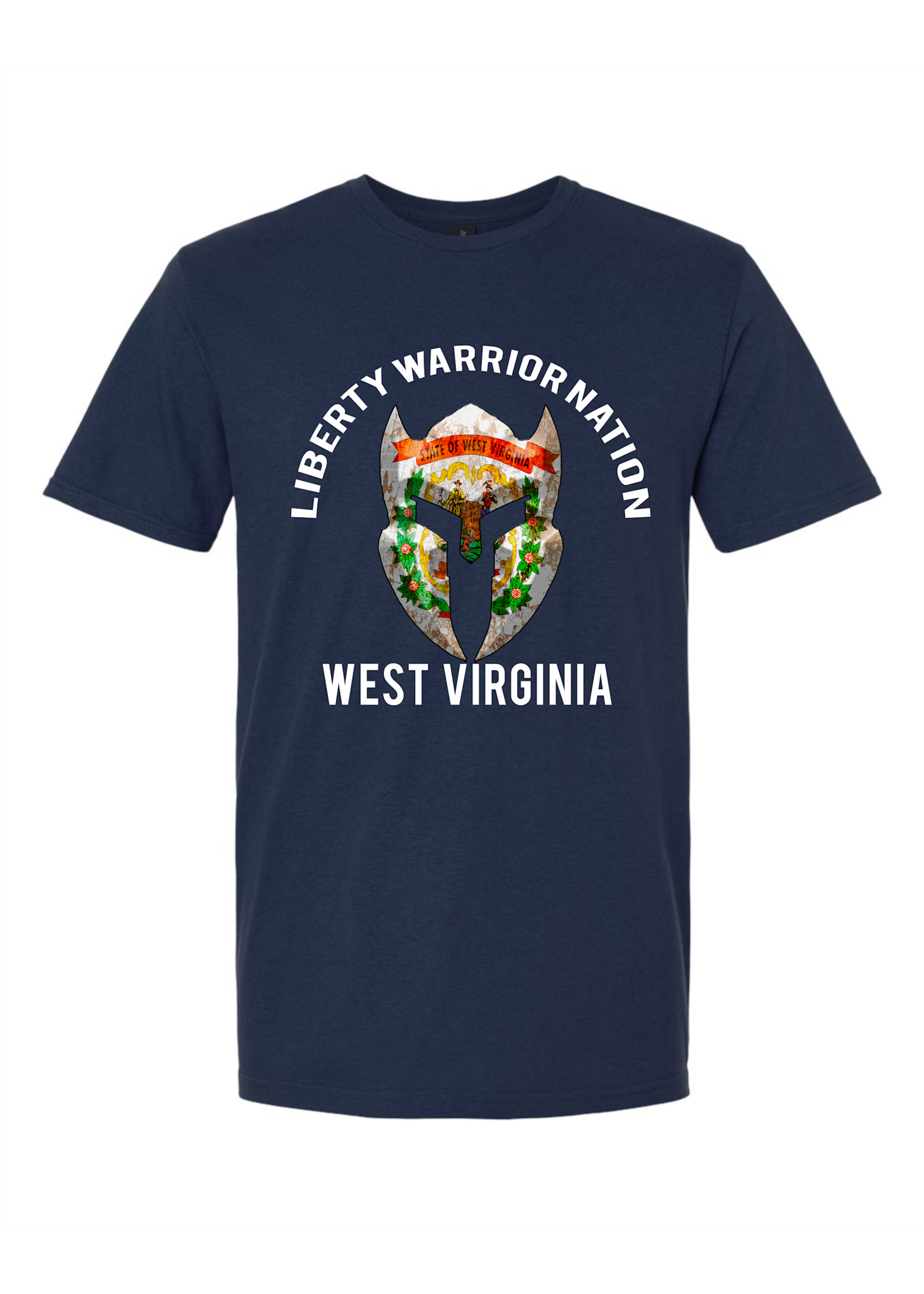 LWN Liberty Warrior Nation West Virginia v2 with Text Shirt