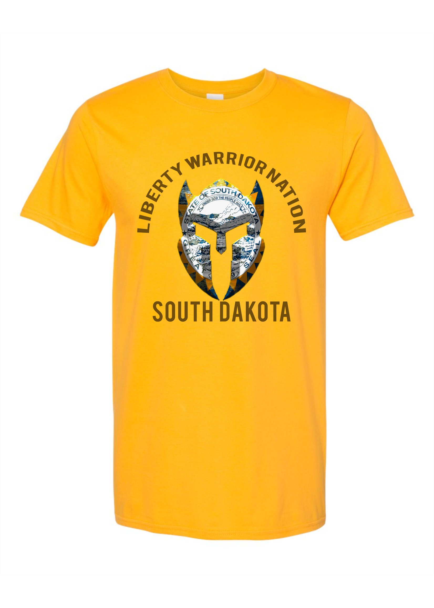 LWN Liberty Warrior Nation South Dakota v2 with Text Shirt