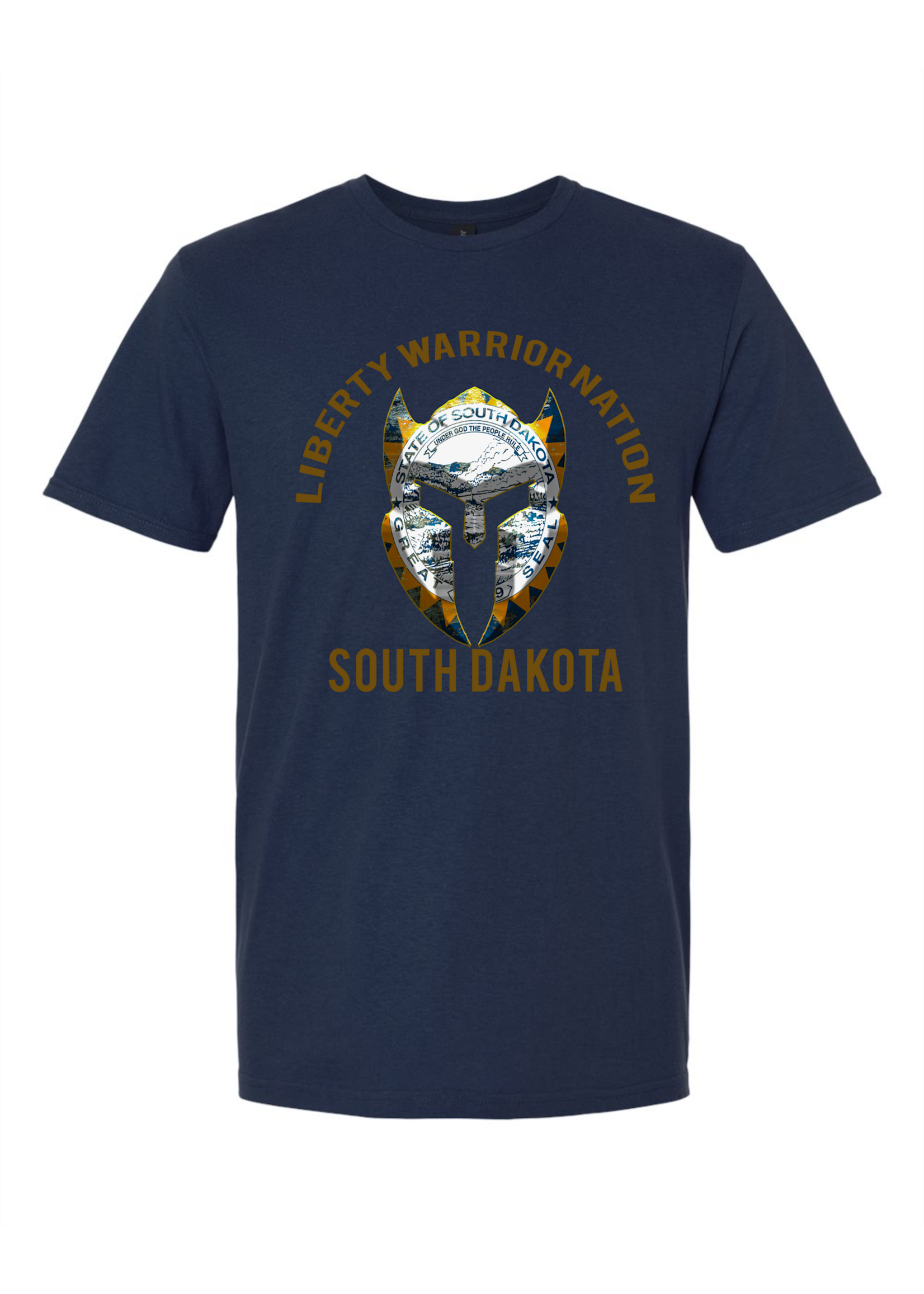 LWN Liberty Warrior Nation South Dakota v2 with Text Shirt