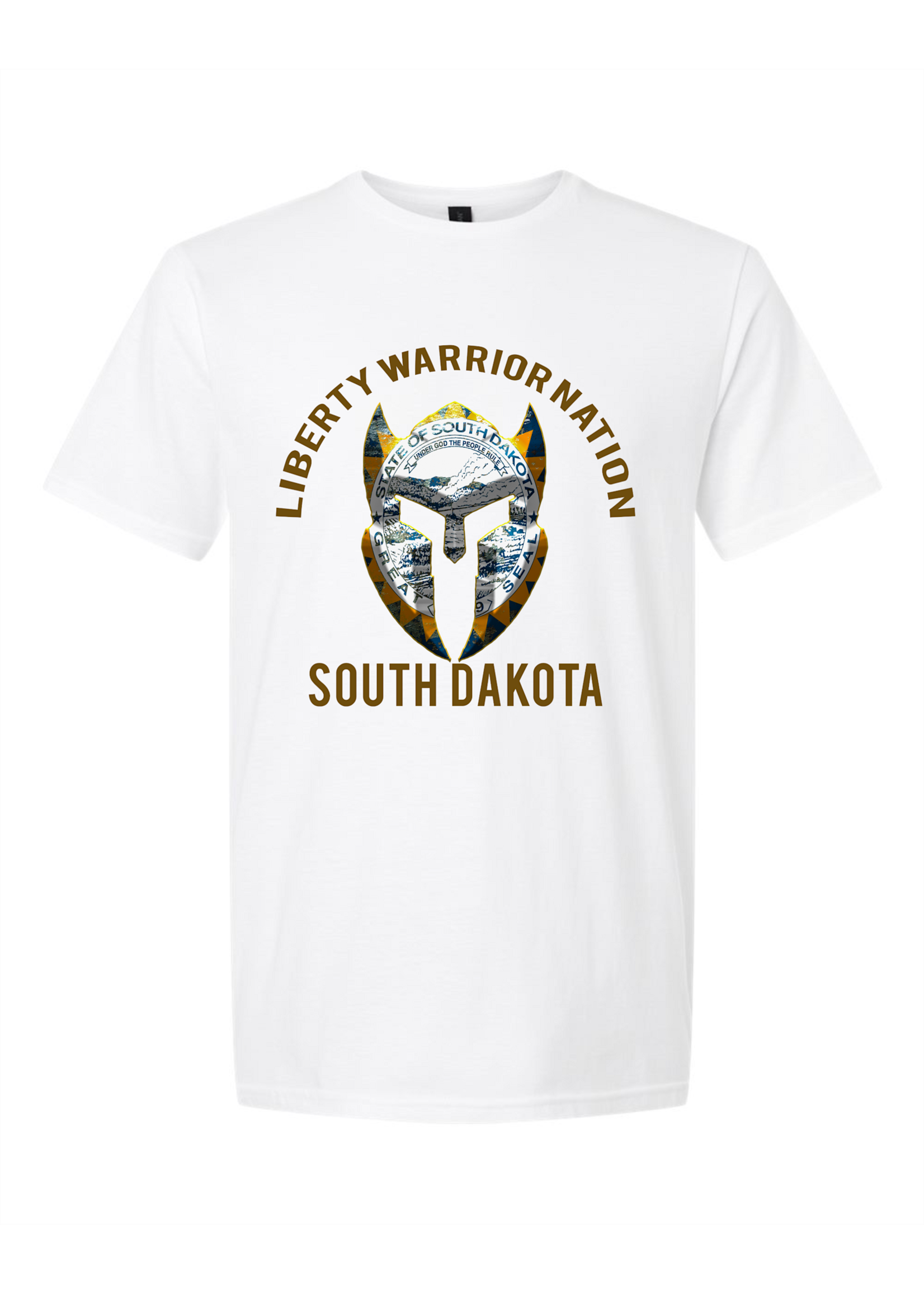 LWN Liberty Warrior Nation South Dakota v2 with Text Shirt