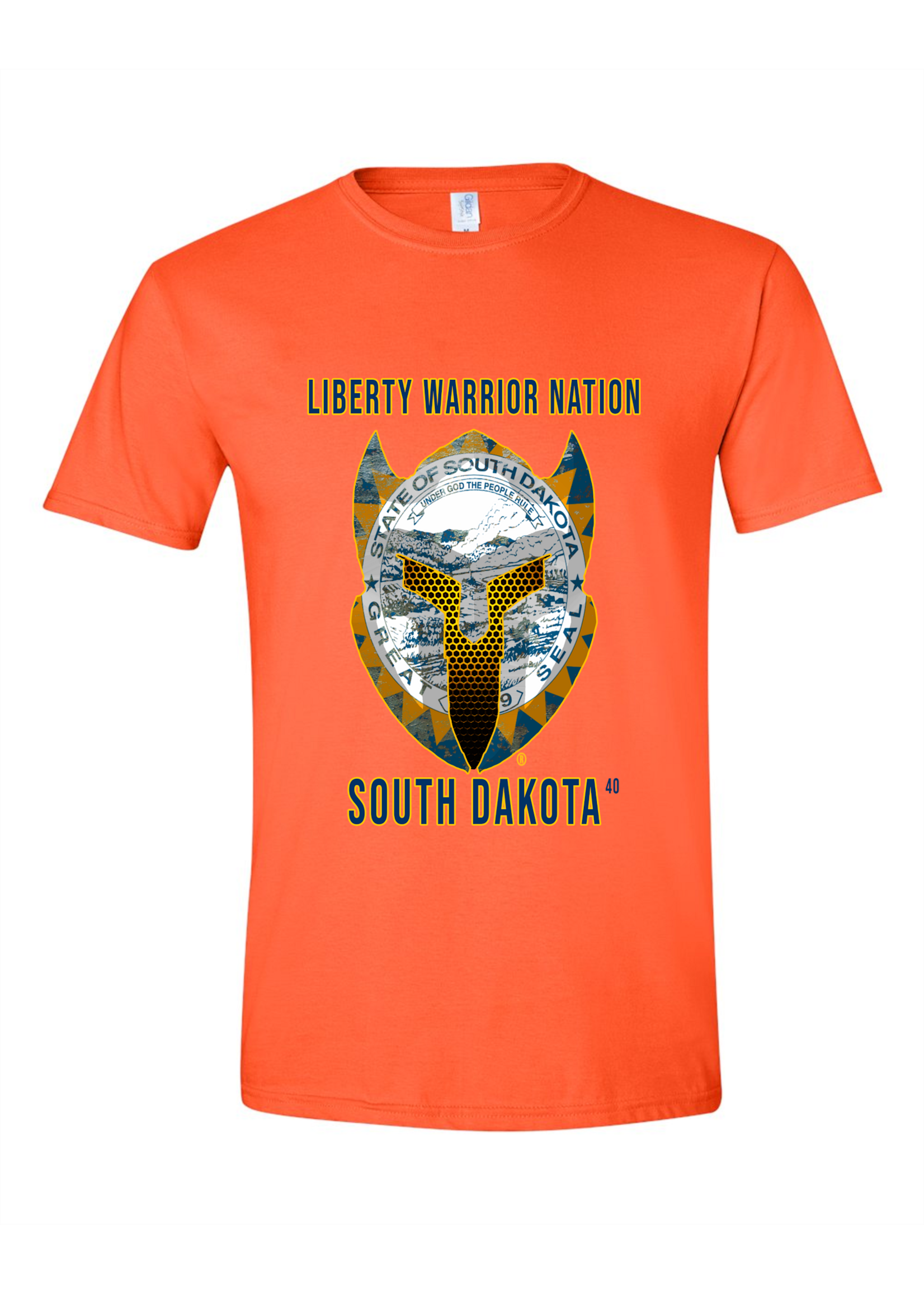 LWN Liberty Warrior Nation South Dakota with Text Shirt