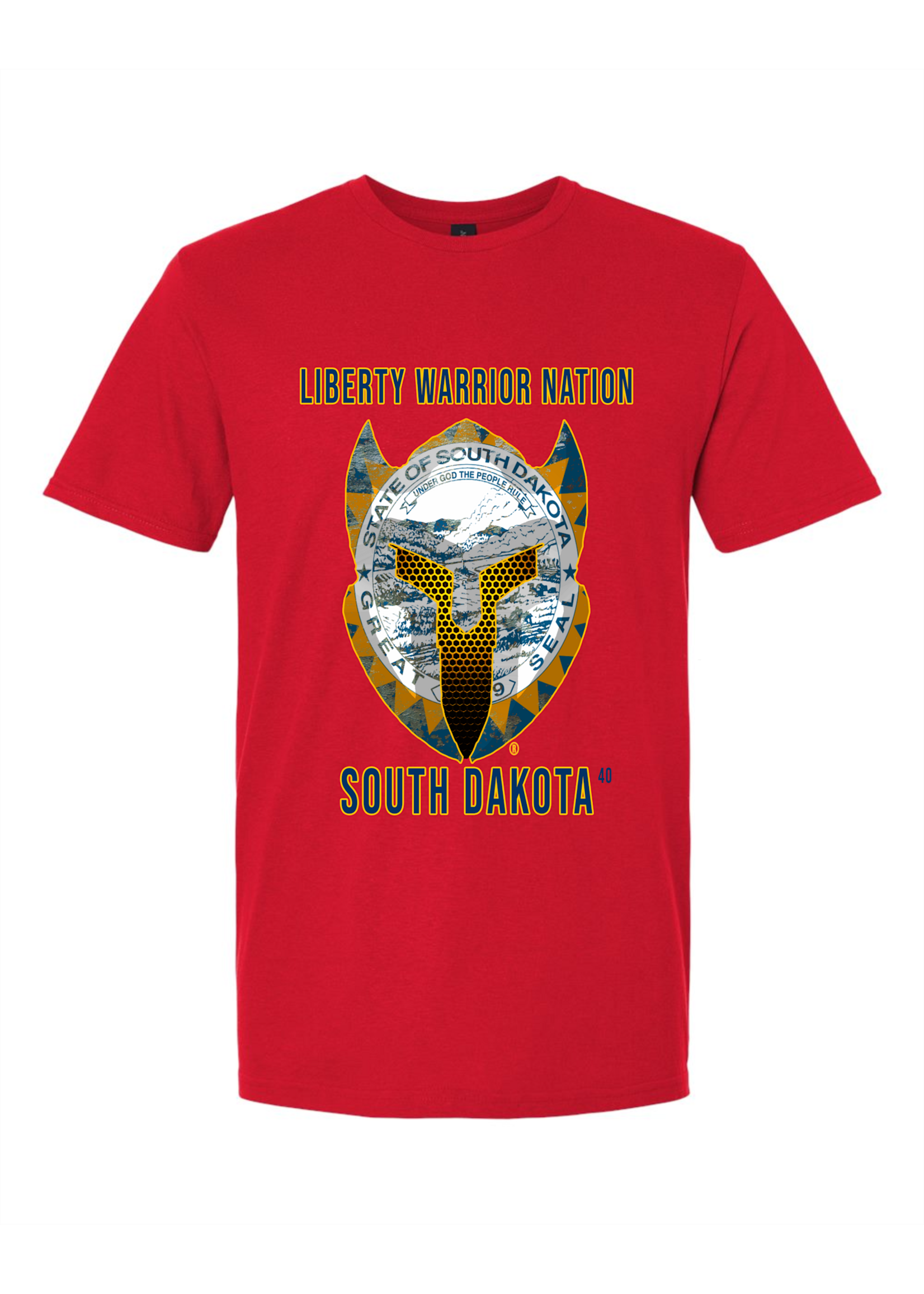 LWN Liberty Warrior Nation South Dakota with Text Shirt