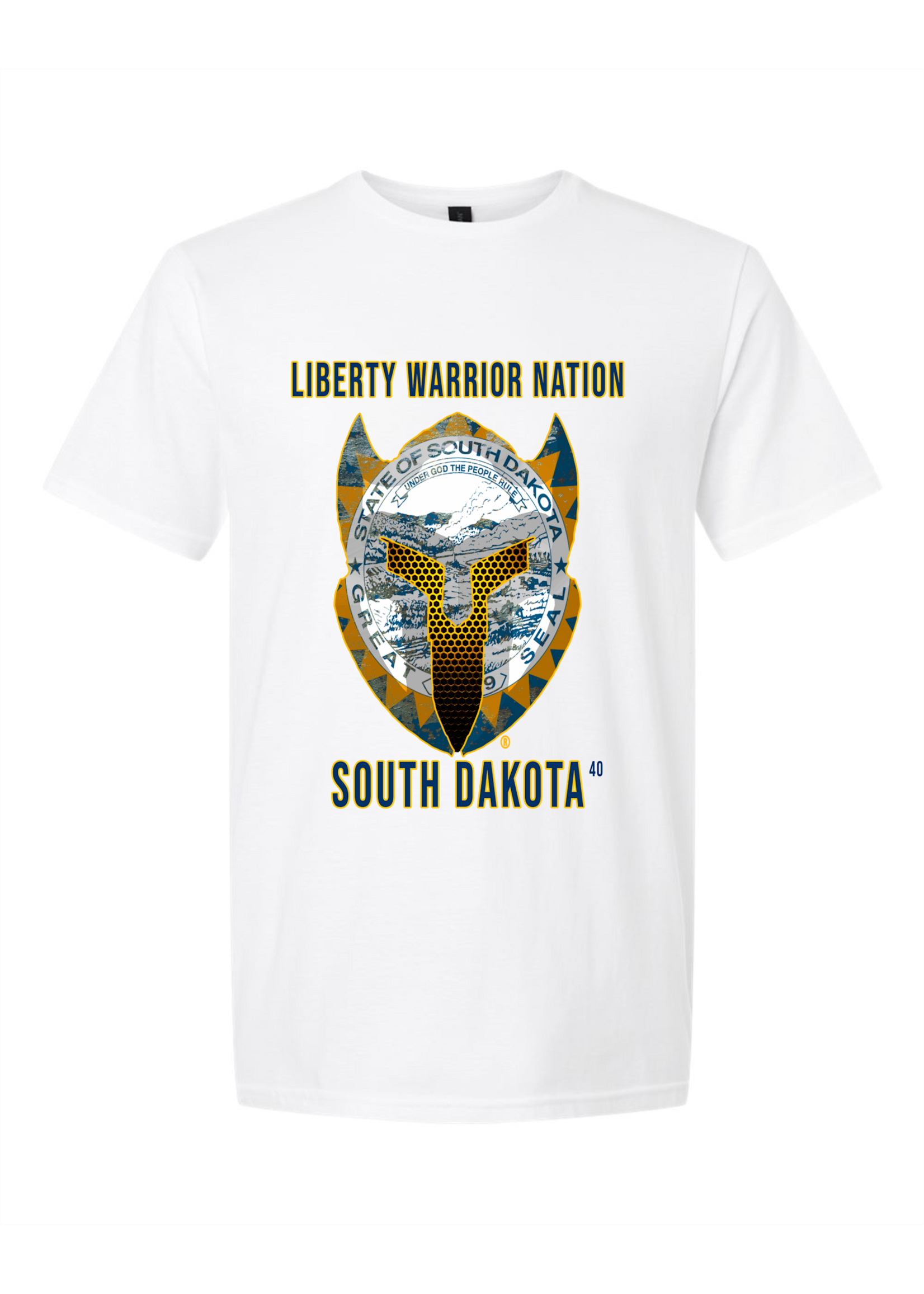 LWN Liberty Warrior Nation South Dakota with Text Shirt