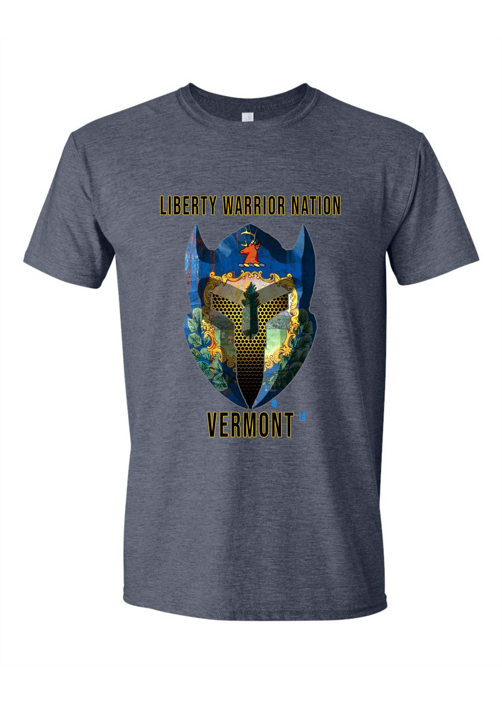 LWN Liberty Warrior Nation Vermont with Text Shirt