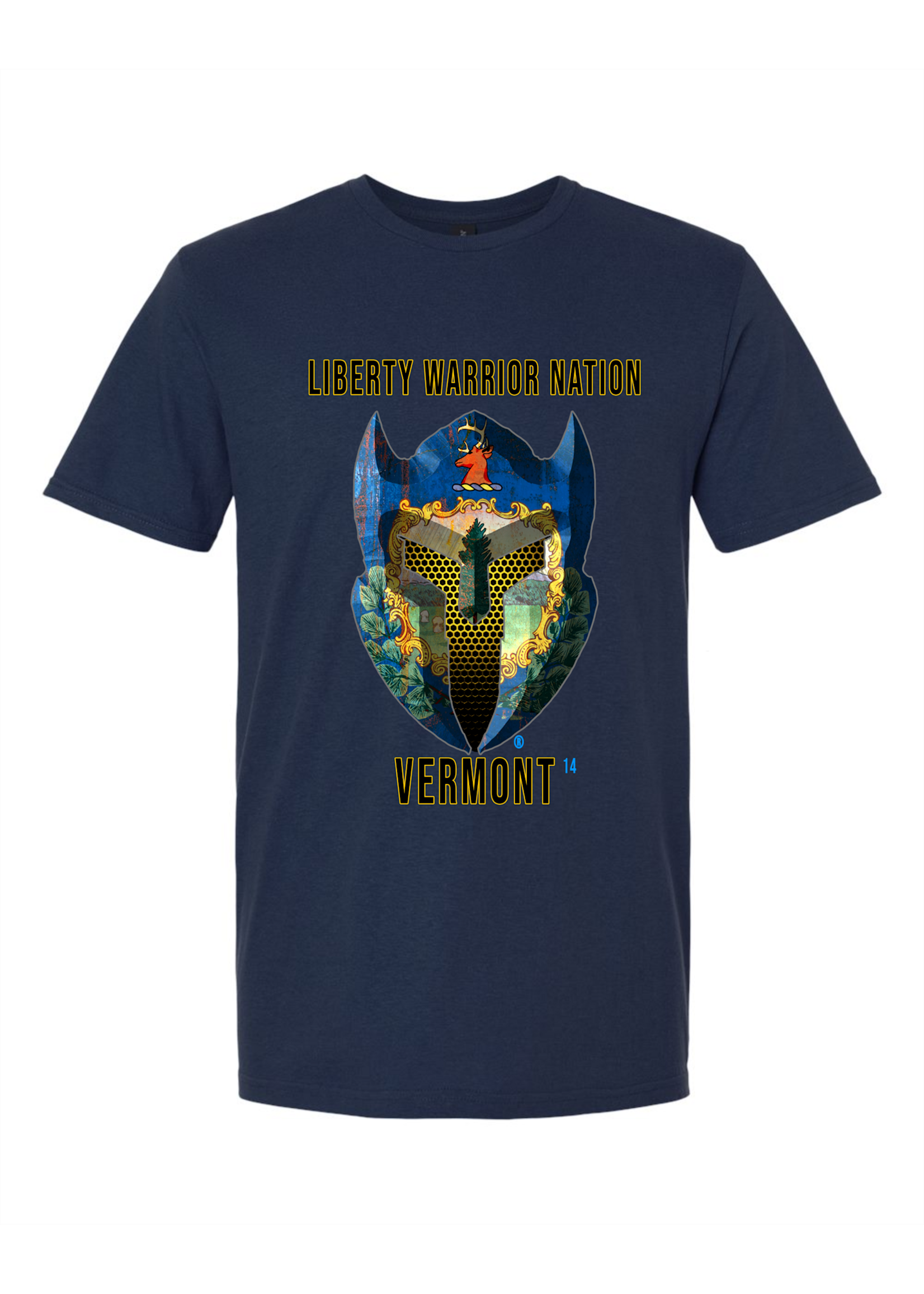 LWN Liberty Warrior Nation Vermont with Text Shirt