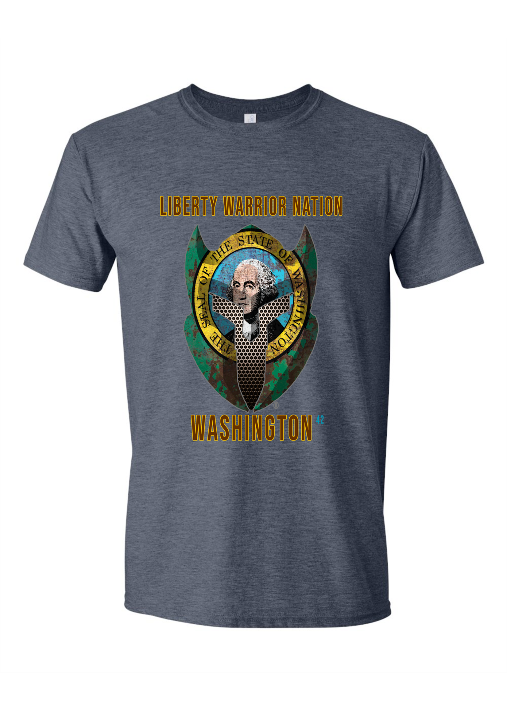 LWN Liberty Warrior Nation Washington with Text Shirt