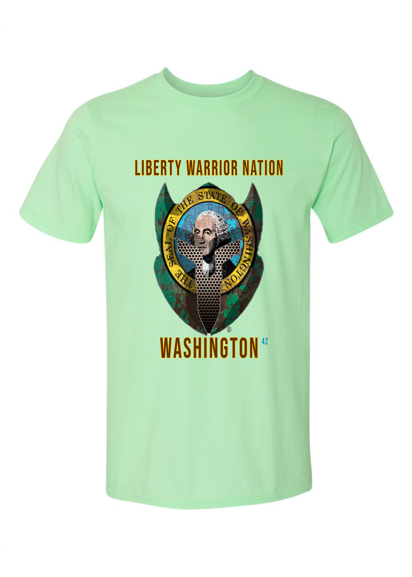 LWN Liberty Warrior Nation Washington with Text Shirt