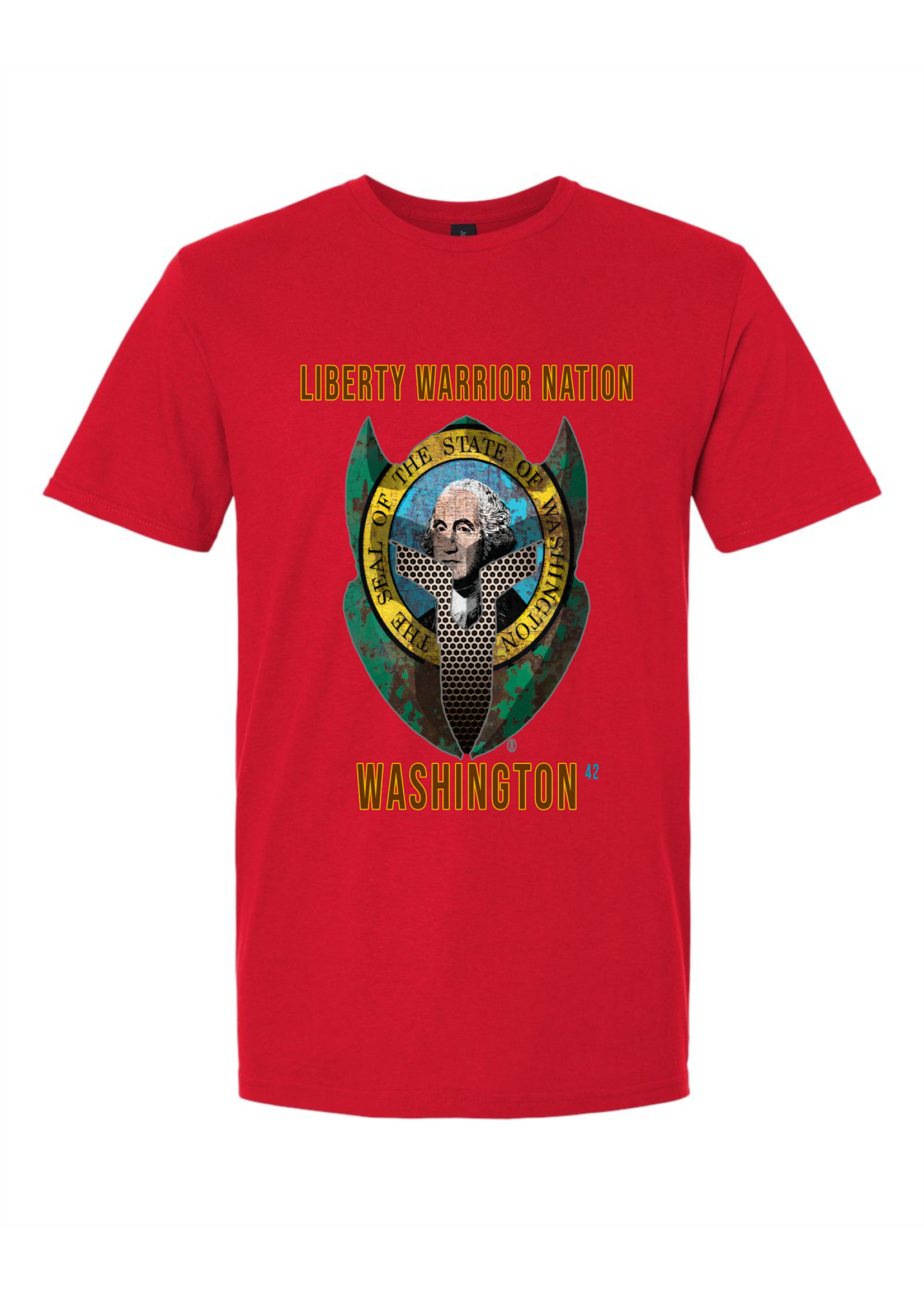 LWN Liberty Warrior Nation Washington with Text Shirt
