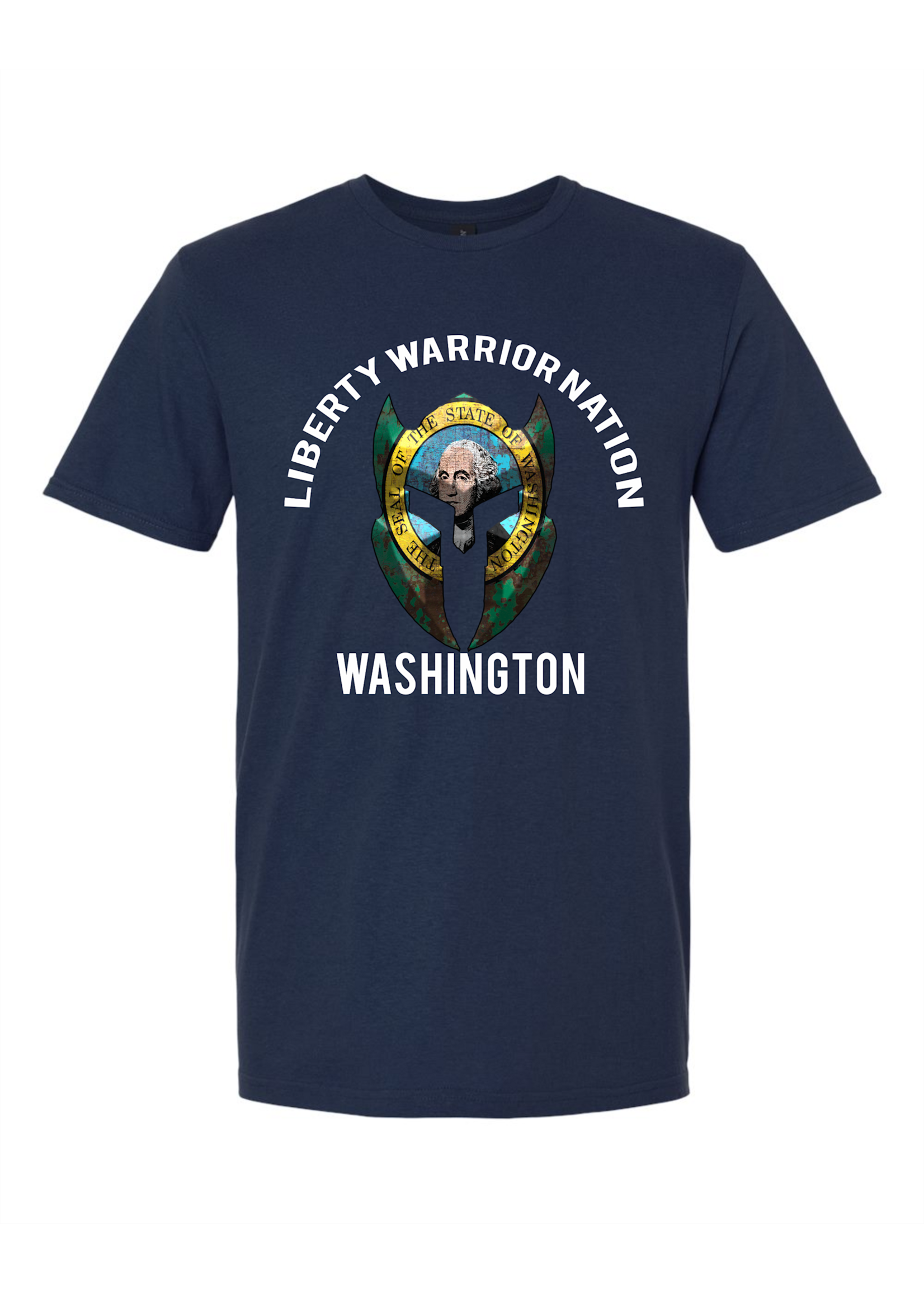 LWN Liberty Warrior Nation Washington v2 with Text Shirt