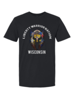 LWN Liberty Warrior Nation Wisconsin v2 with Text Shirt