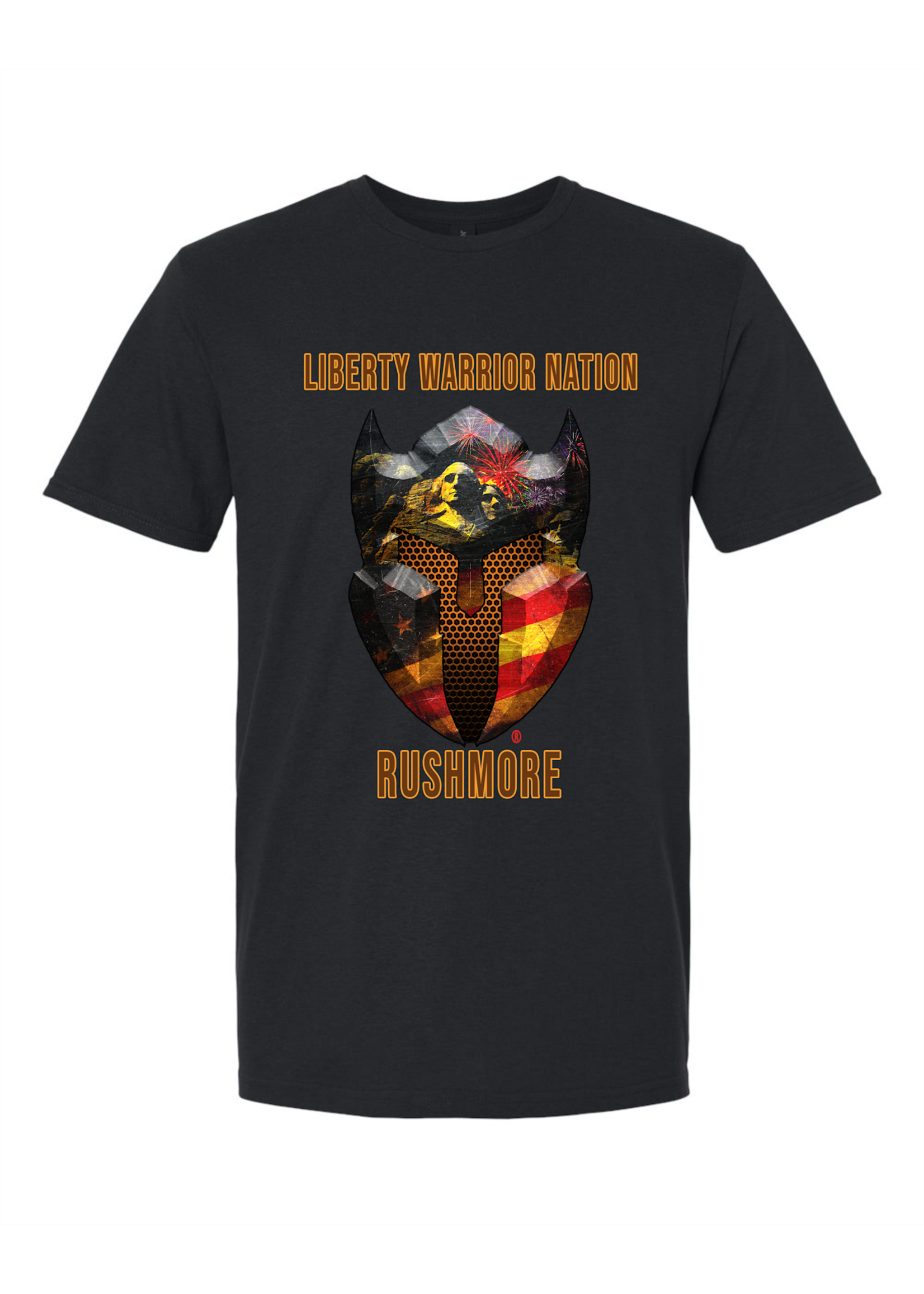 LWN Liberty Warrior Nation Rushmore with Text Shirt
