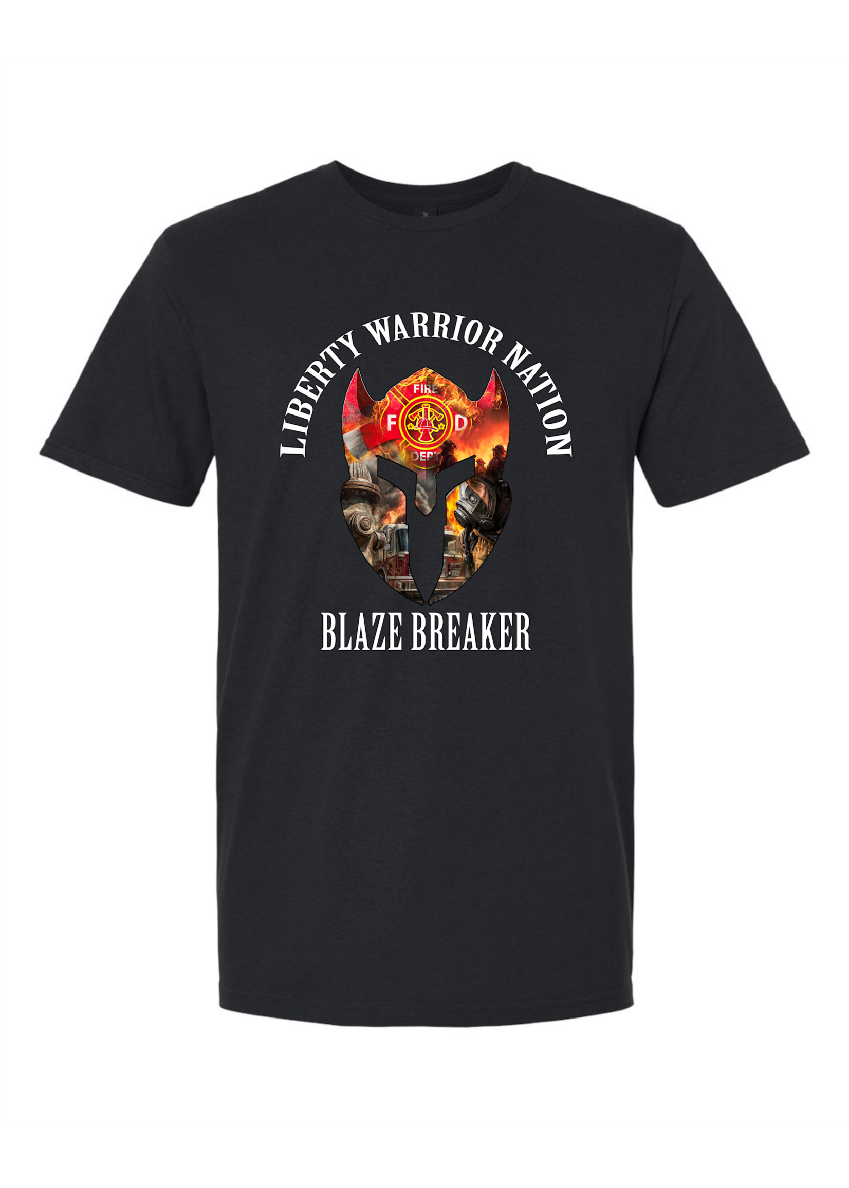 LWN Liberty Warrior Nation Fire Department Blaze Breaker Shirt