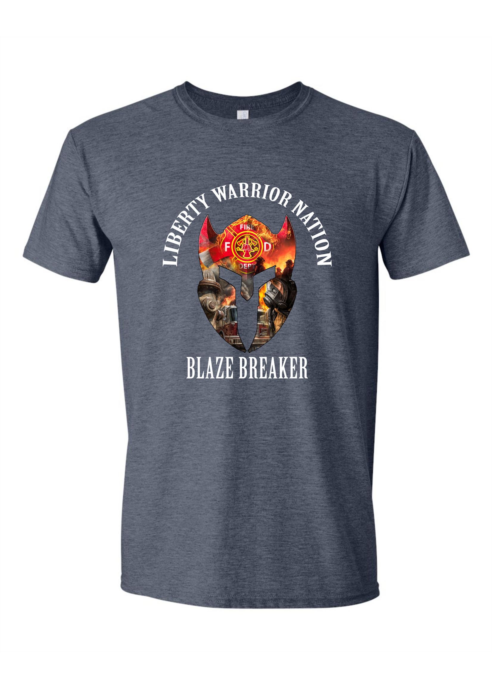 LWN Liberty Warrior Nation Fire Department Blaze Breaker Shirt