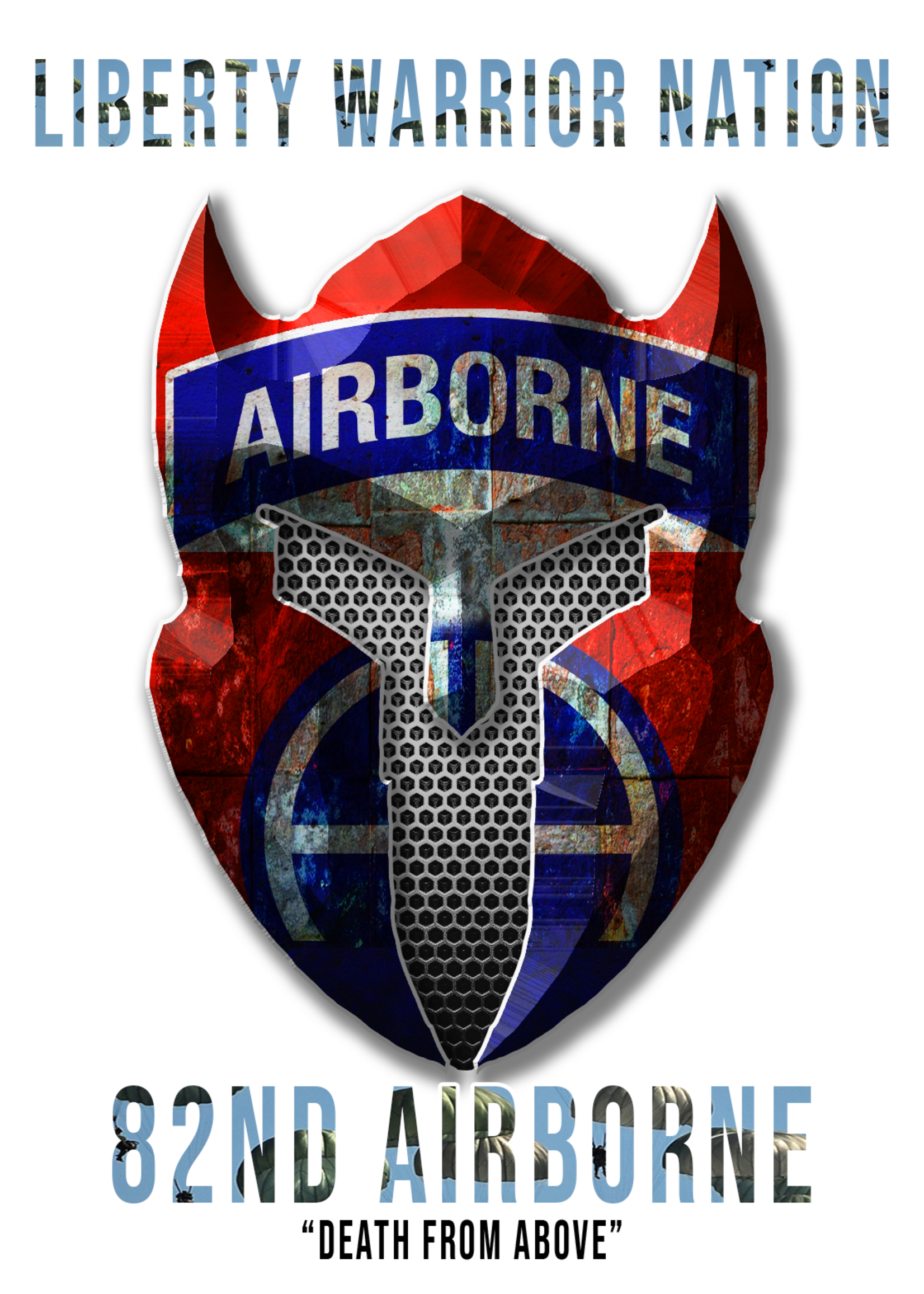 LWN LWN Badge 82nd Airborne Uv Sticker