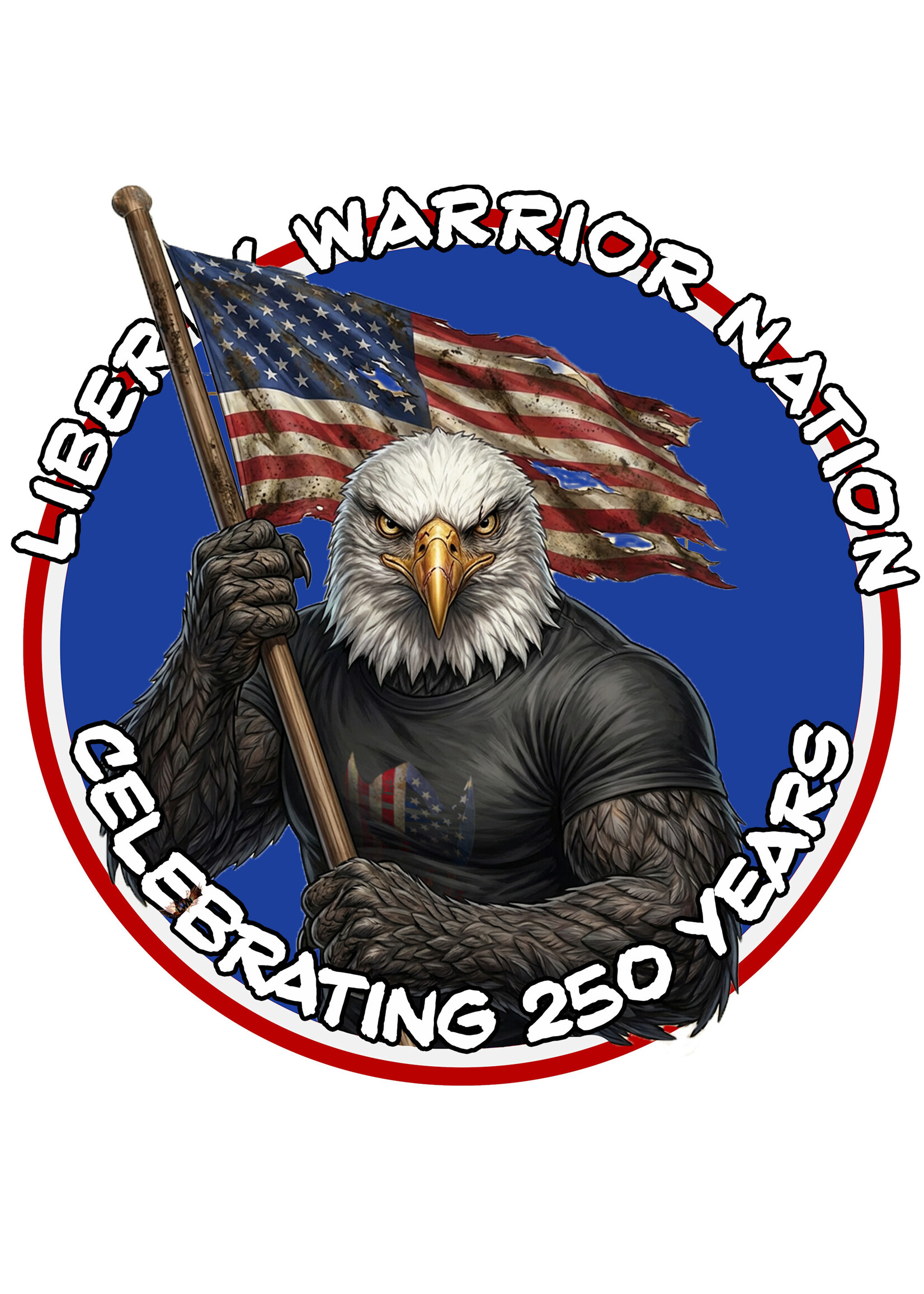 LWN LWN Badge 250 Anniversary Bald Eagle Uv Sticker