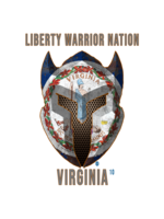 LWN LWN Badge Virginia State with Text Uv Sticker