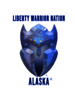LWN LWN Badge Alaska State with Text Uv Sticker