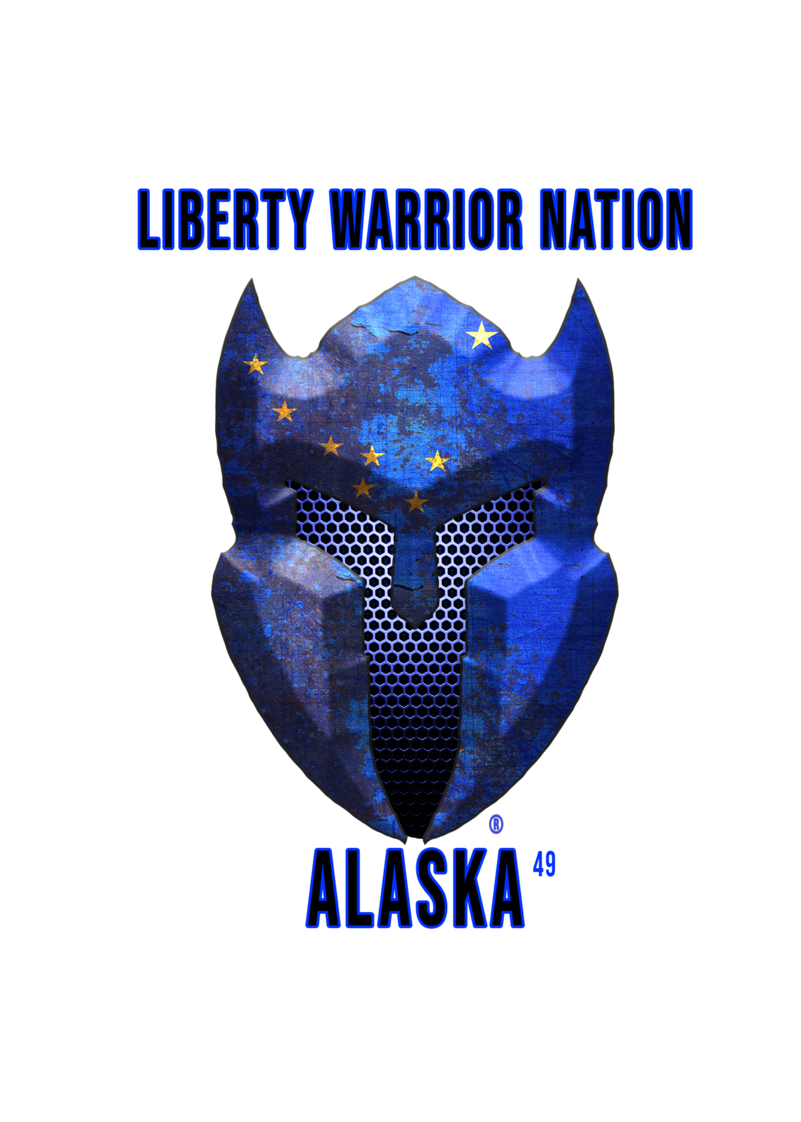 LWN LWN Badge Alaska State with Text Uv Sticker