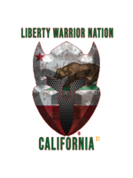 LWN LWN Badge California State with Text Uv Sticker