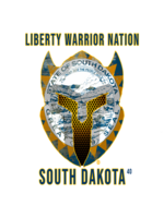 LWN LWN Badge South Dakota State withText Uv Sticker