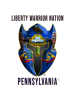 LWN LWN Badge Pennslyvania State with Text Uv Sticker