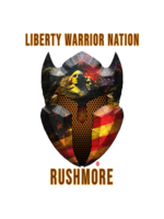 LWN LWN Badge Mount Rushmore with Text Uv Sticker