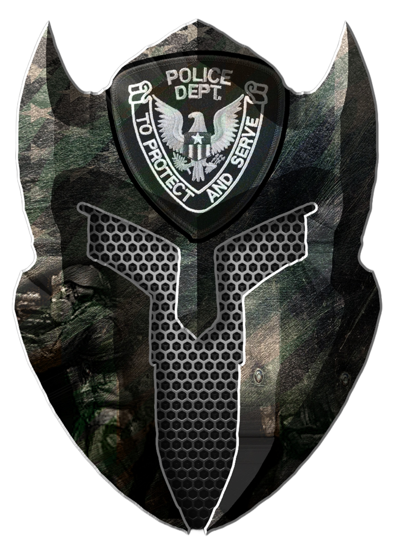 LWN Liberty Warrior Nation Police Department Uv Sticker