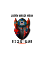 LWN Liberty Warrior Nation Coast Guard with Text Uv Sticker