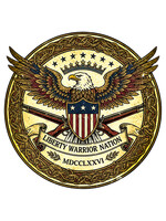 LWN Liberty Warrior Nation American Eagle Uv Sticker