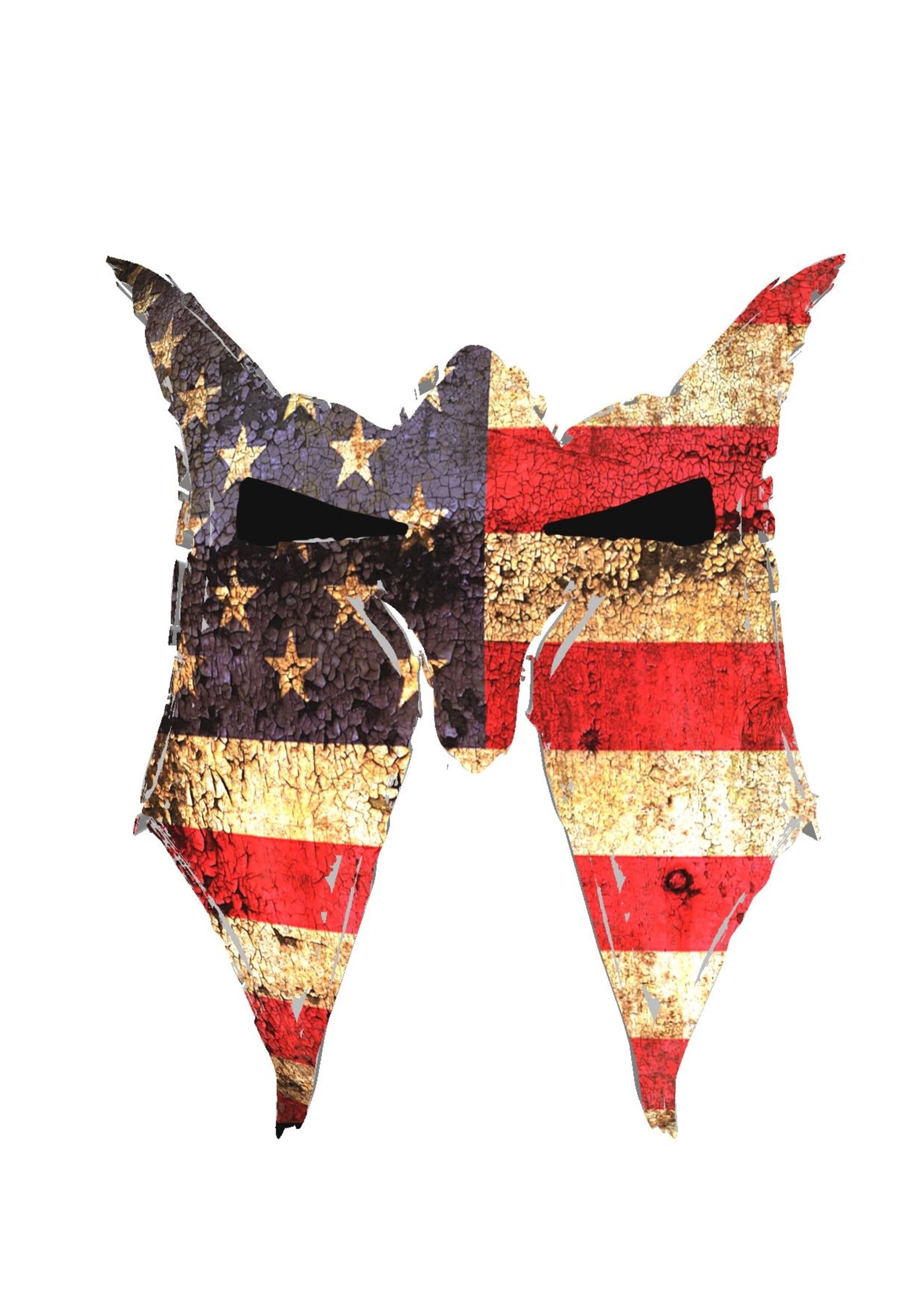 LWN Liberty Warrior Nation American Flag Mask Uv Sticker