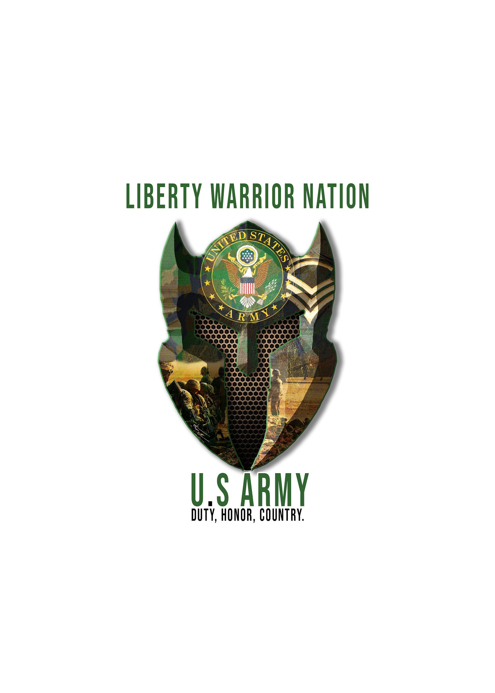 LWN Liberty Warrior Nation Army Uv Sticker