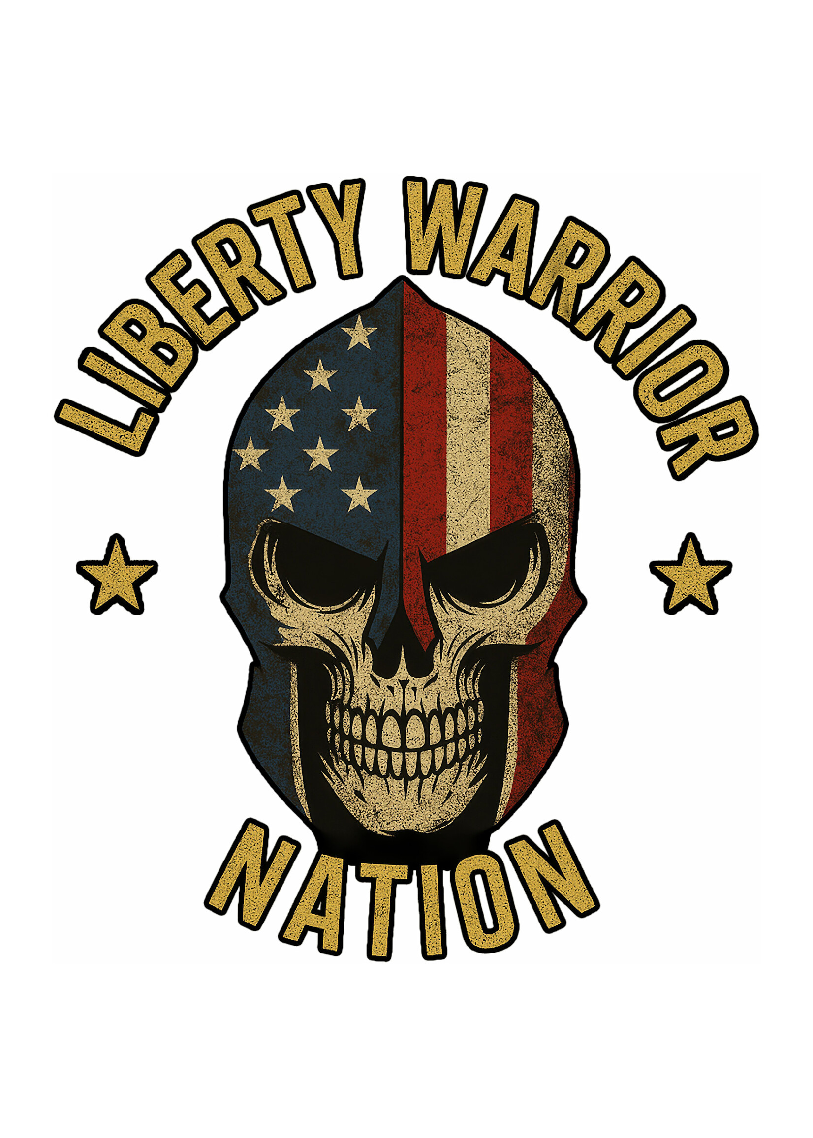 LWN Liberty Warrior Nation Biker Uv Sticker