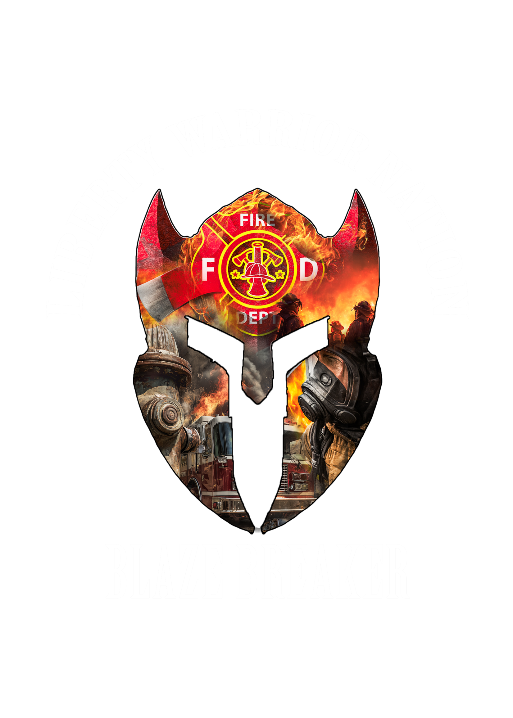 LWN Liberty Warrior Nation Fire Department Blaze Breaker Uv Sticker