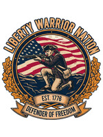 LWN Liberty Warrior Nation Freedom Fighter Uv Sticker