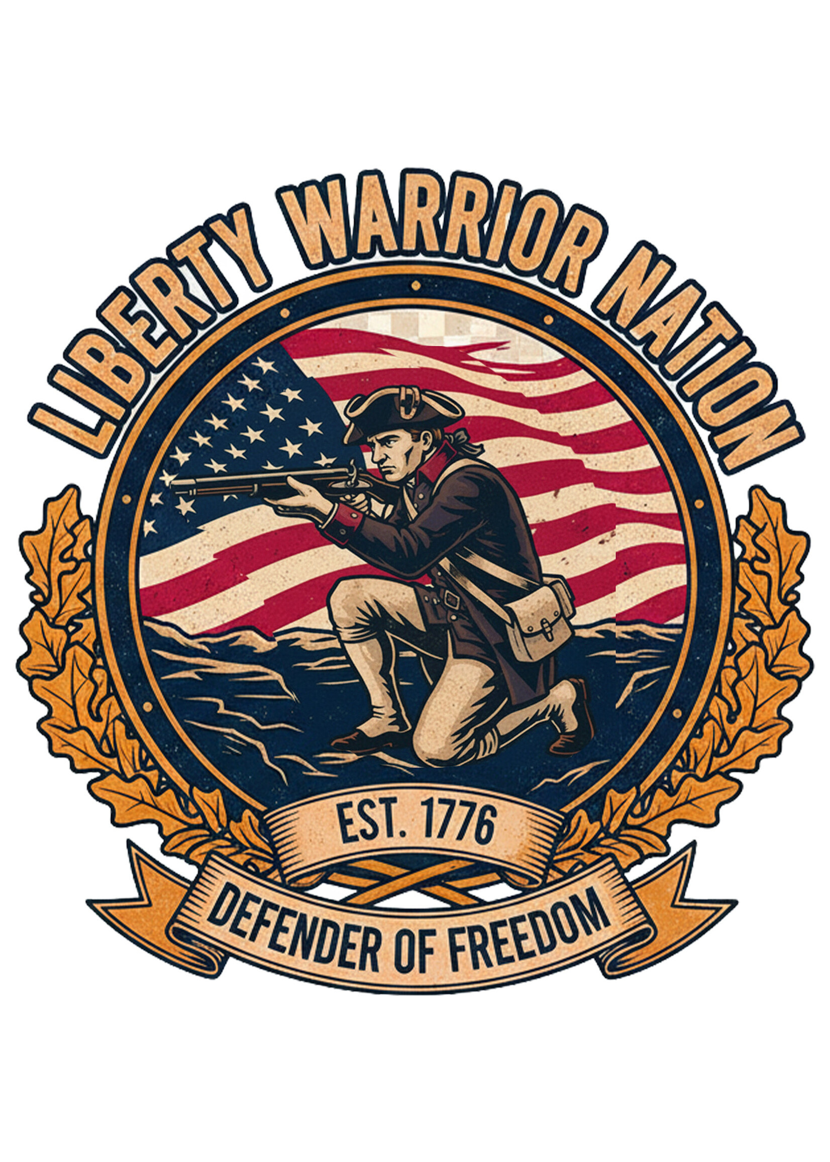 LWN Liberty Warrior Nation Freedom Fighter Uv Sticker