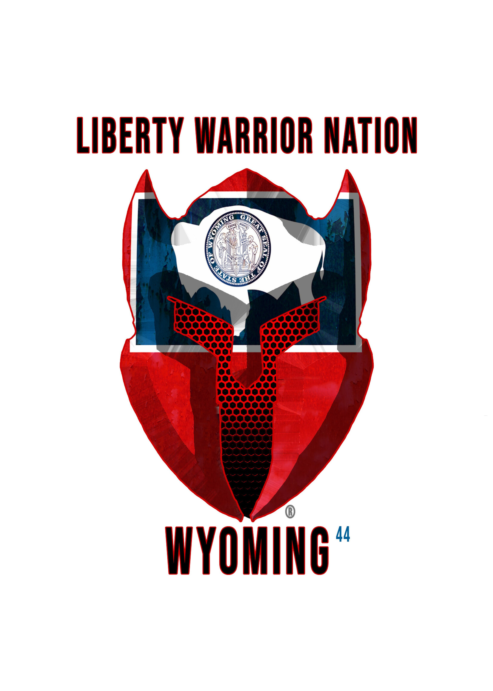 LWN Liberty Warrior Nation Wyoming with Text Uv Sticker
