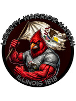 LWN Liberty Warrior Nation State Animal Illinois Uv Sticker