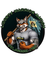 LWN Liberty Warrior Nation State Animal Delaware Uv Sticker