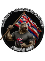 LWN Liberty Warrior Nation State Animal Hawaii Uv Sticker