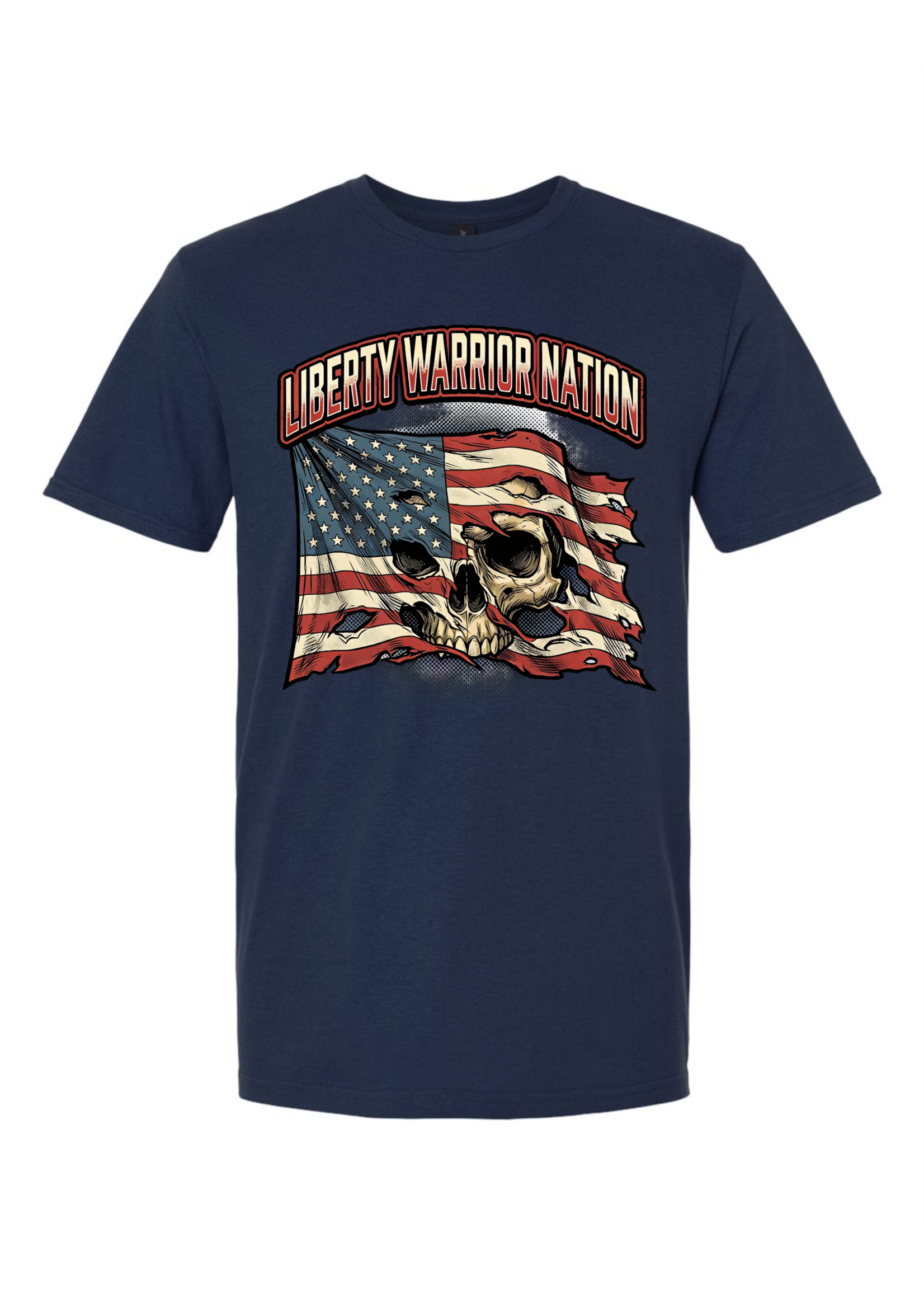 LWN Liberty Warrior Nation Motorcycle Flag Shirt