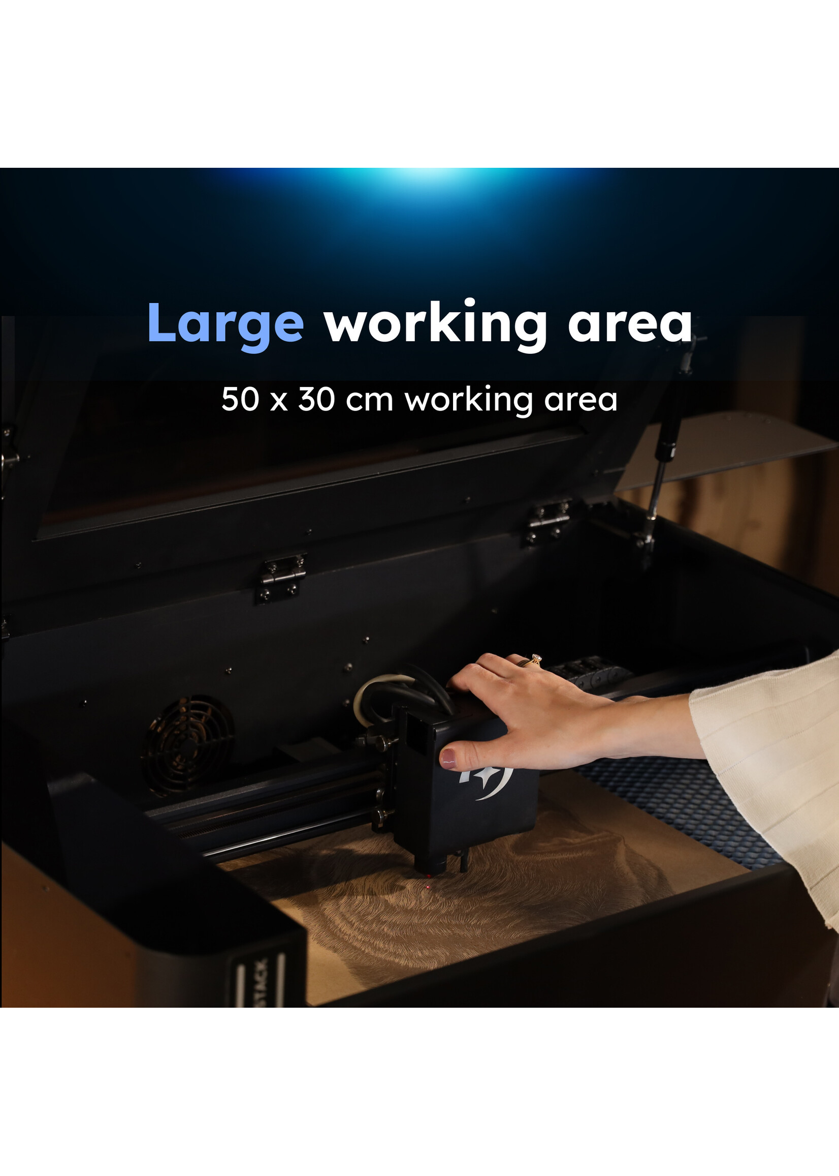 AtomStack Hurricane Laser Cutter - 55 W CO2
