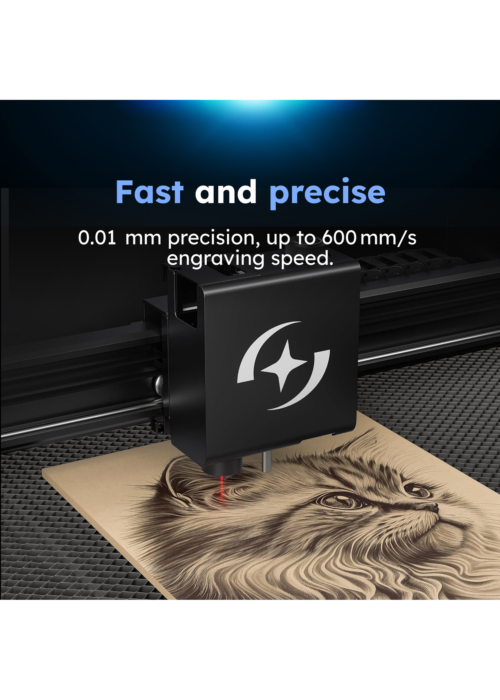 AtomStack Hurricane Laser Cutter - 55 W CO2