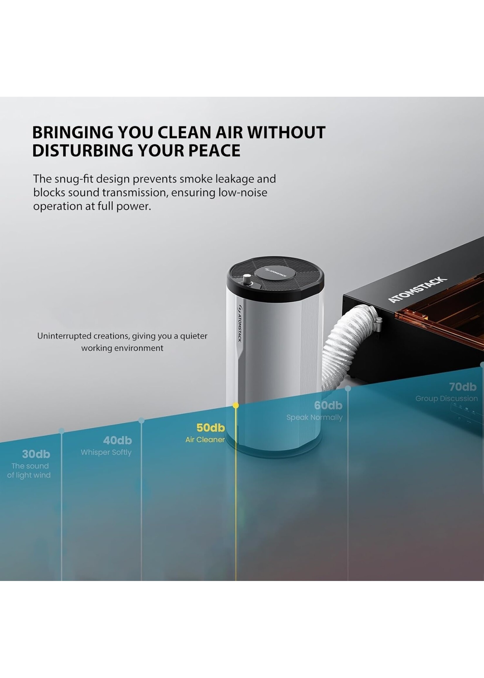 AtomStack D3 Desktop Air Purifier